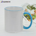 Tasse de transfert thermique Tasse en céramique de 11 oz, tasse de couleur Vente complète